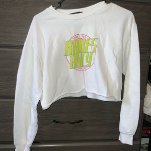 Cropped sweatshirt